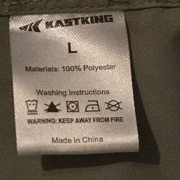 Kastking L Green Button Down Performance Shirt Mesh Fishing Outdoors - Picture 4 of 8